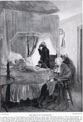 Der Tod von Washington in Mount Vernon, 14. Dezember 1799